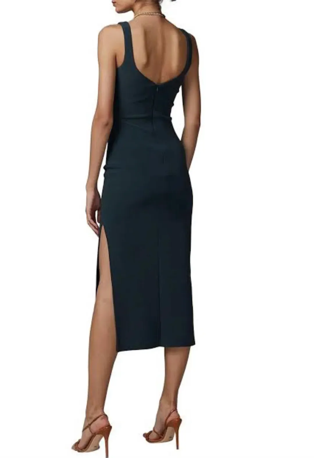 Bec & Bridge Joelle Midi Dress Fern Size 6 / XS for rent on The Volte - main image