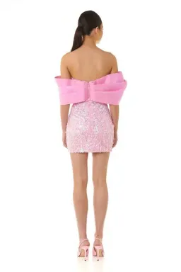 Eliya The Label Bianca Mini Dress Pink Size 8 / S for rent on The Volte - image 3