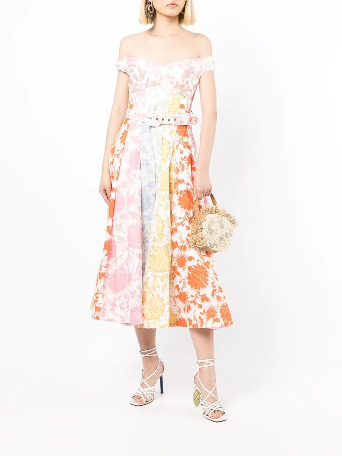 Zimmermann Postcard Spliced Midi Dress Size 1/Au 10 for rent on The Volte - main image