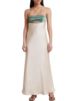 Bec & Bridge Carrie Maxi Dress Green and White Size AU 8 for rent on The Volte - image 1