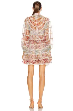 Zimmermann Ladybeetle Spliced Mini Dress Multi size 0/ AU 8 for rent on The Volte - image 3