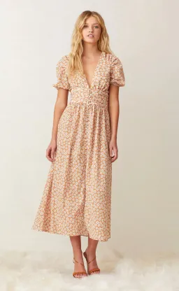 Bec & Bridge Zoe Maxi Dress Peach Size AU 8 for rent on The Volte - image 1