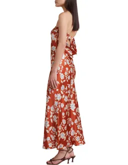 Bec & Bridge Blossom Strapless Maxi Dress Size 12 Rust Print for rent on The Volte - image 3