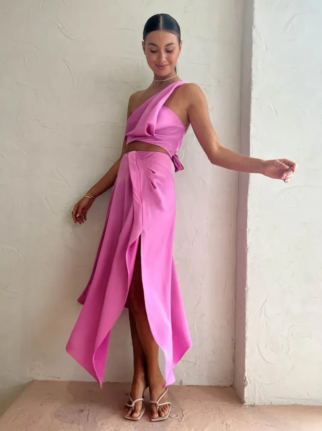 One Fell Swoop Matilda Crop and Iris Skirt Set in Candy Size 10 for rent on The Volte - main image