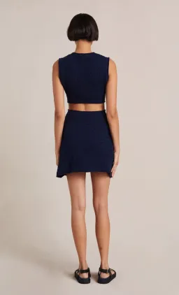 Bec & Bridge Effie Knit Mini Dress Navy Size 12 / L for rent on The Volte - image 3