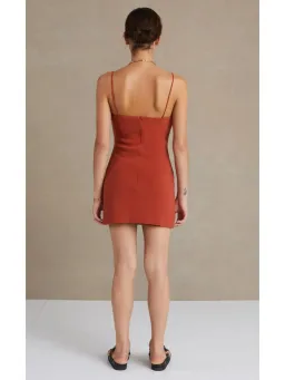 Bec & Bridge Maya Dress Brown Size AU 6 for rent on The Volte - image 3