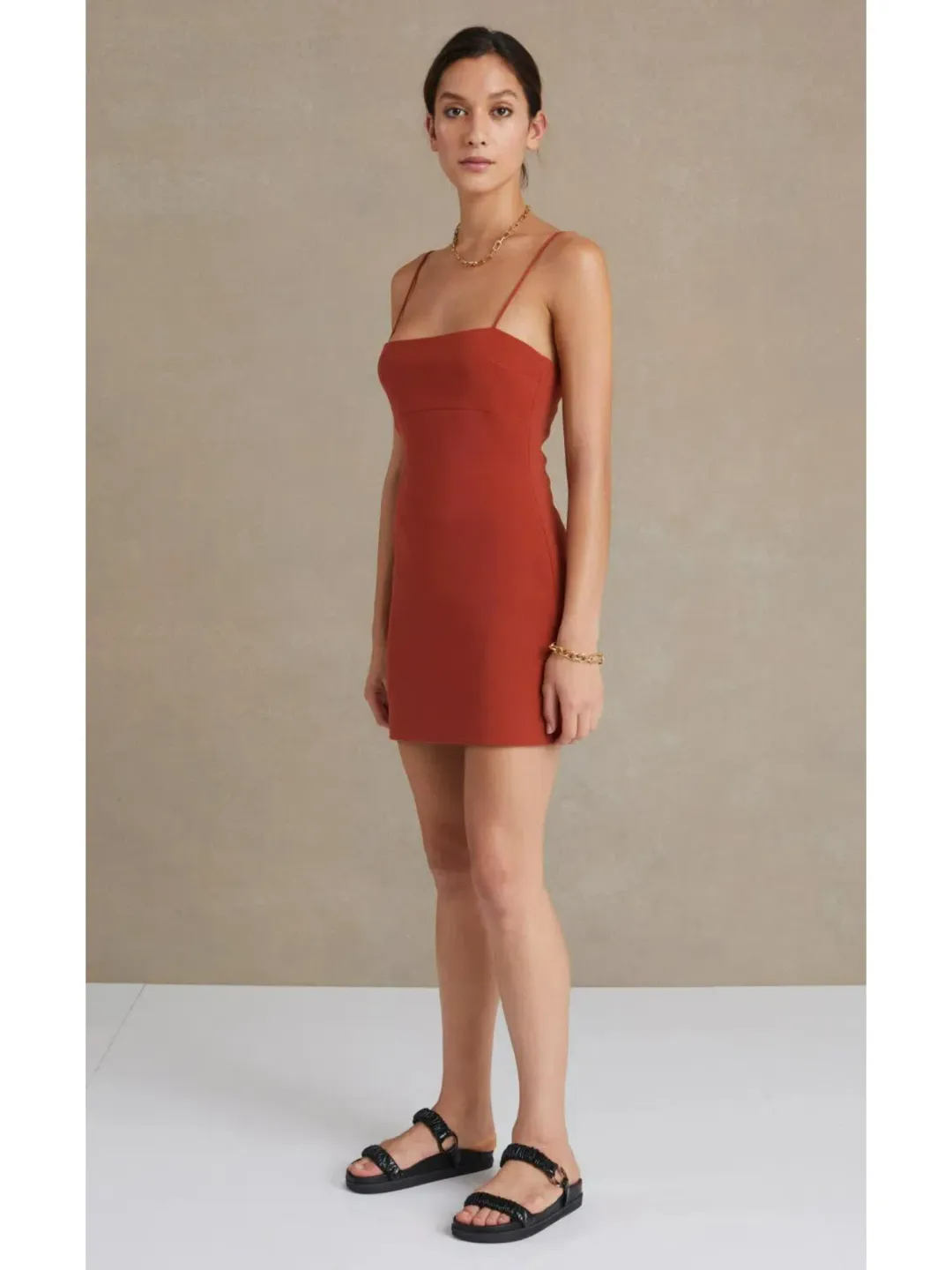 Bec & Bridge Maya Dress Brown Size AU 6 for rent on The Volte - main image