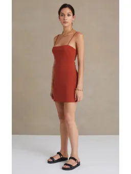 Bec & Bridge Maya Dress Brown Size AU 6 for rent on The Volte - image 2