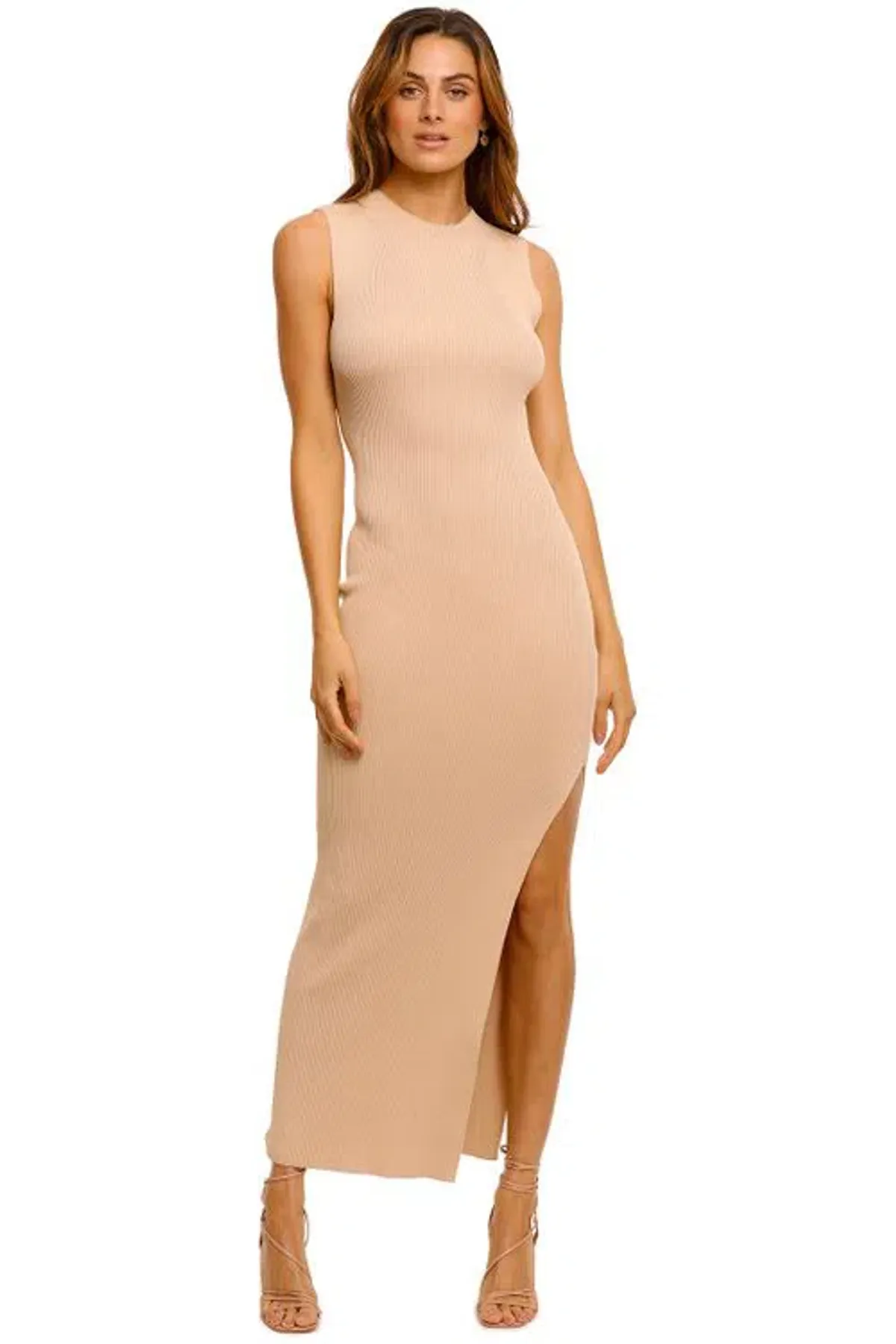 Bec and Bridge Harper Dress Latte Beige Size 8 for rent on The Volte - main image