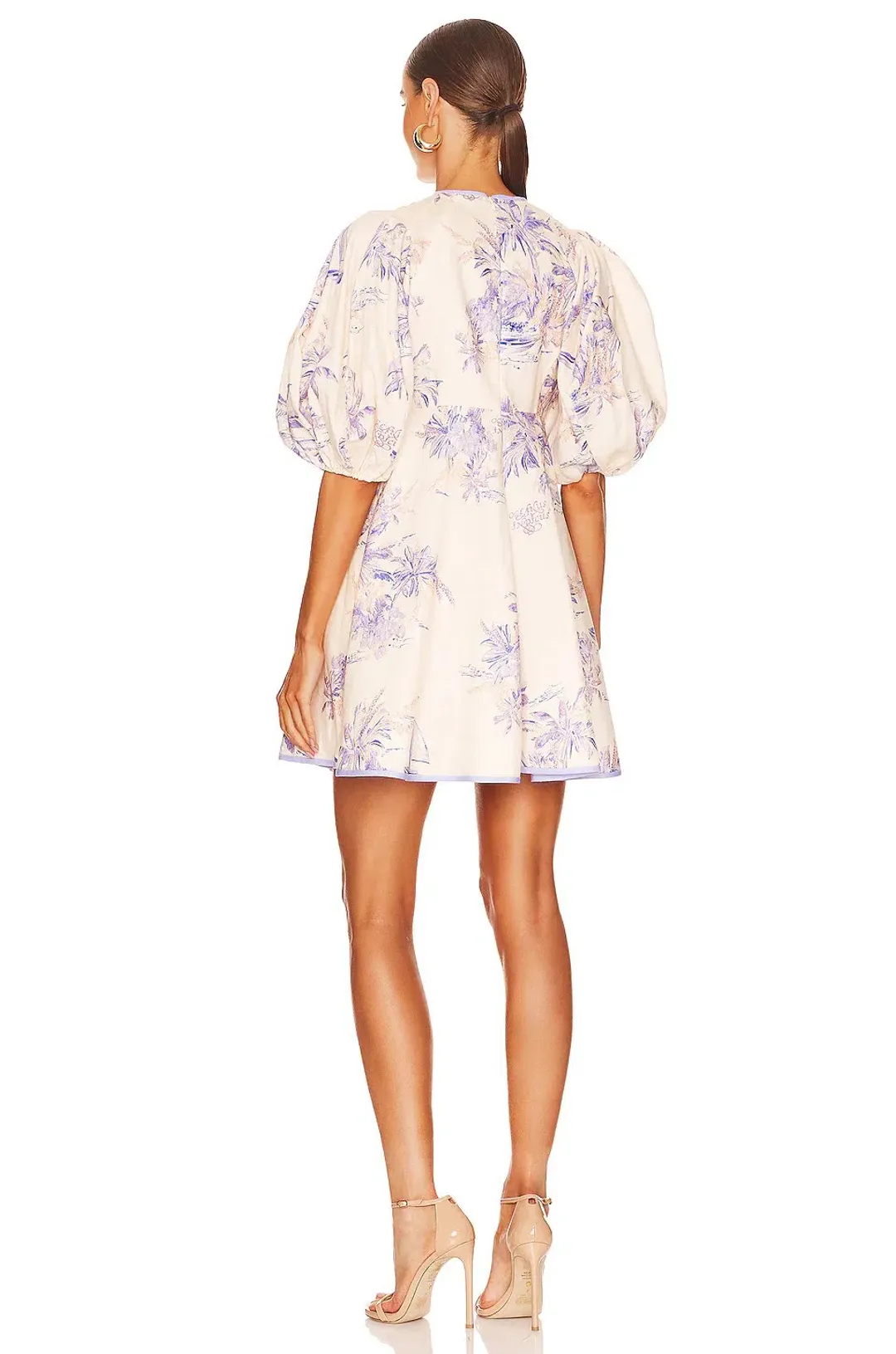 Zimmermann Linen Day Mini Dress Print Size 8 for rent on The Volte - main image