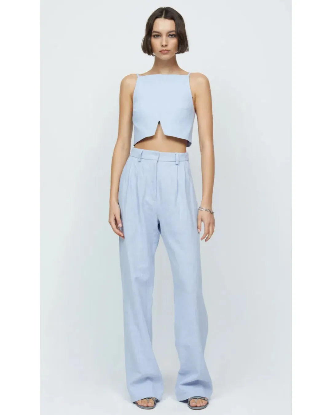 Bec & Bridge Harriet Pants Powder Blue Size AU 8 for rent on The Volte - main image