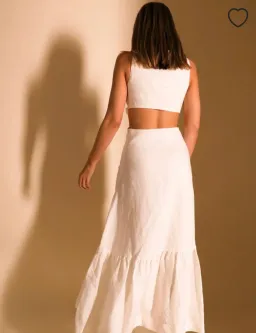 Lover Montana tie maxi dress White Size AU 8  for rent on The Volte - image 3