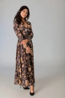 Zimmermann Veneto Ruffle-Trimmed Linen Maxi Dress Floral-Print Size 0/Au 8 for rent on The Volte - image 3