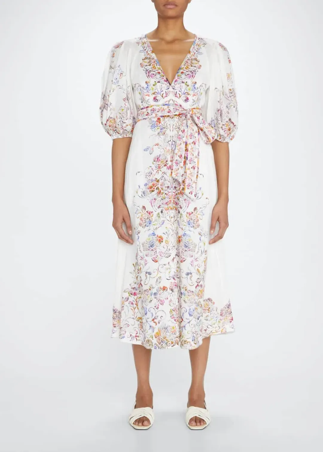 Zimmermann Prima Day Midi Dress Floral Size 0/ Au 8 for rent on The Volte - main image
