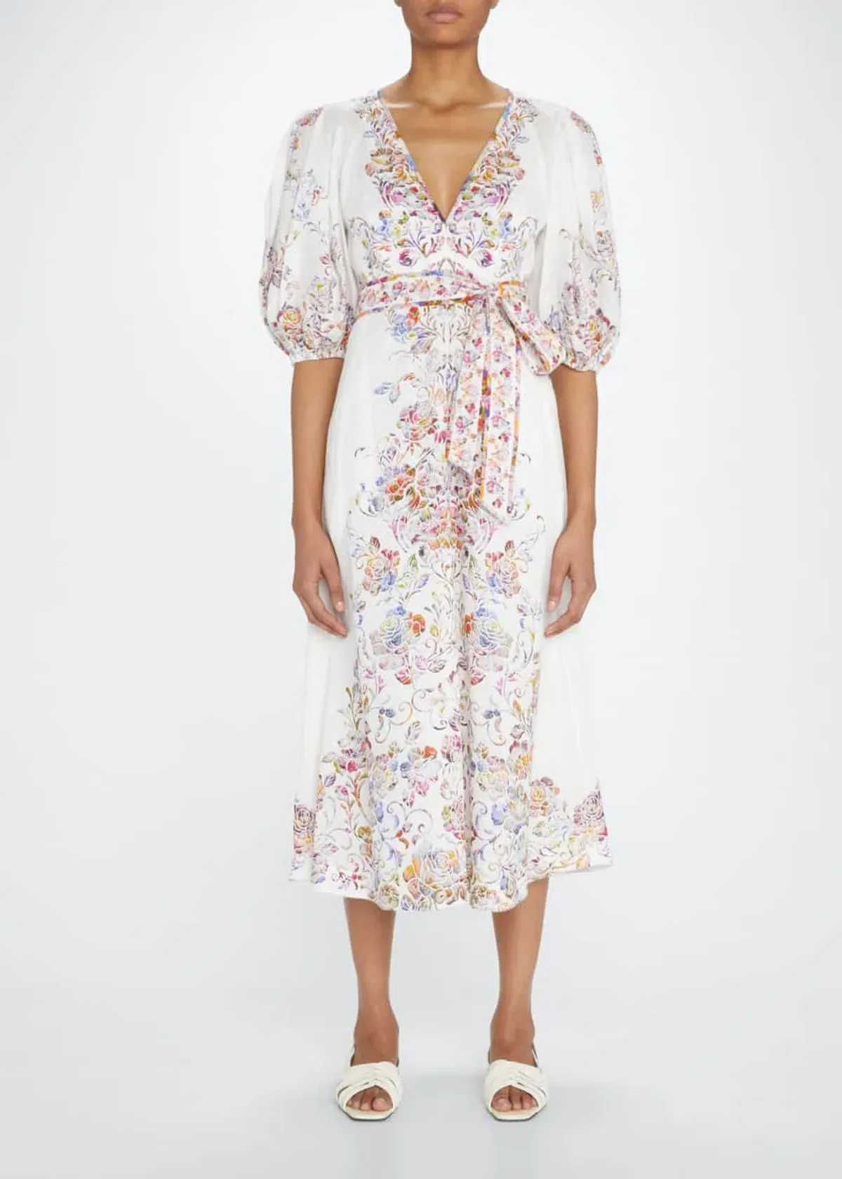 Zimmermann Prima Day Midi Dress Floral Size 0/ Au 8 for rent on The Volte - main image