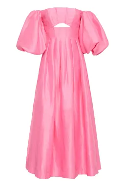 Aje Eugenie Off Shoulder Midi Dress Pink Size 8 / S for rent on The Volte - image 4
