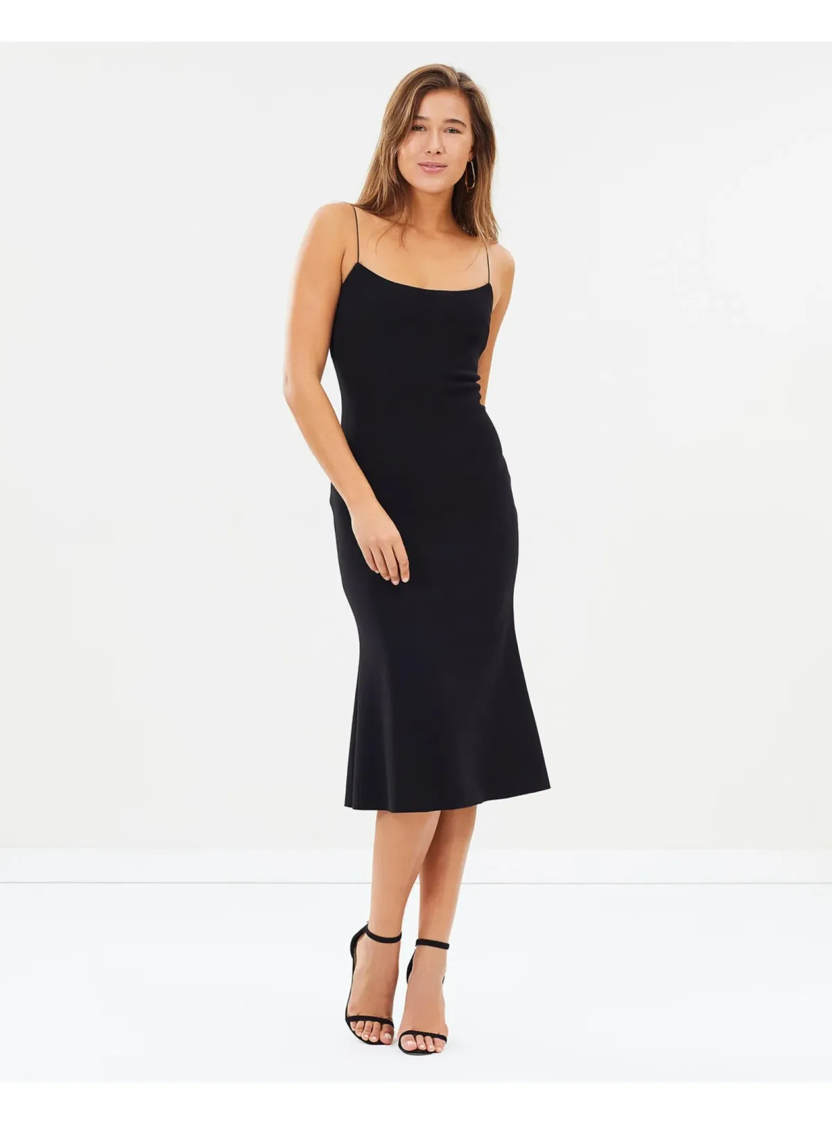 Bec & Bridge Te Amo Scoop Midi Dress Black Size AU 8 for rent on The Volte - main image