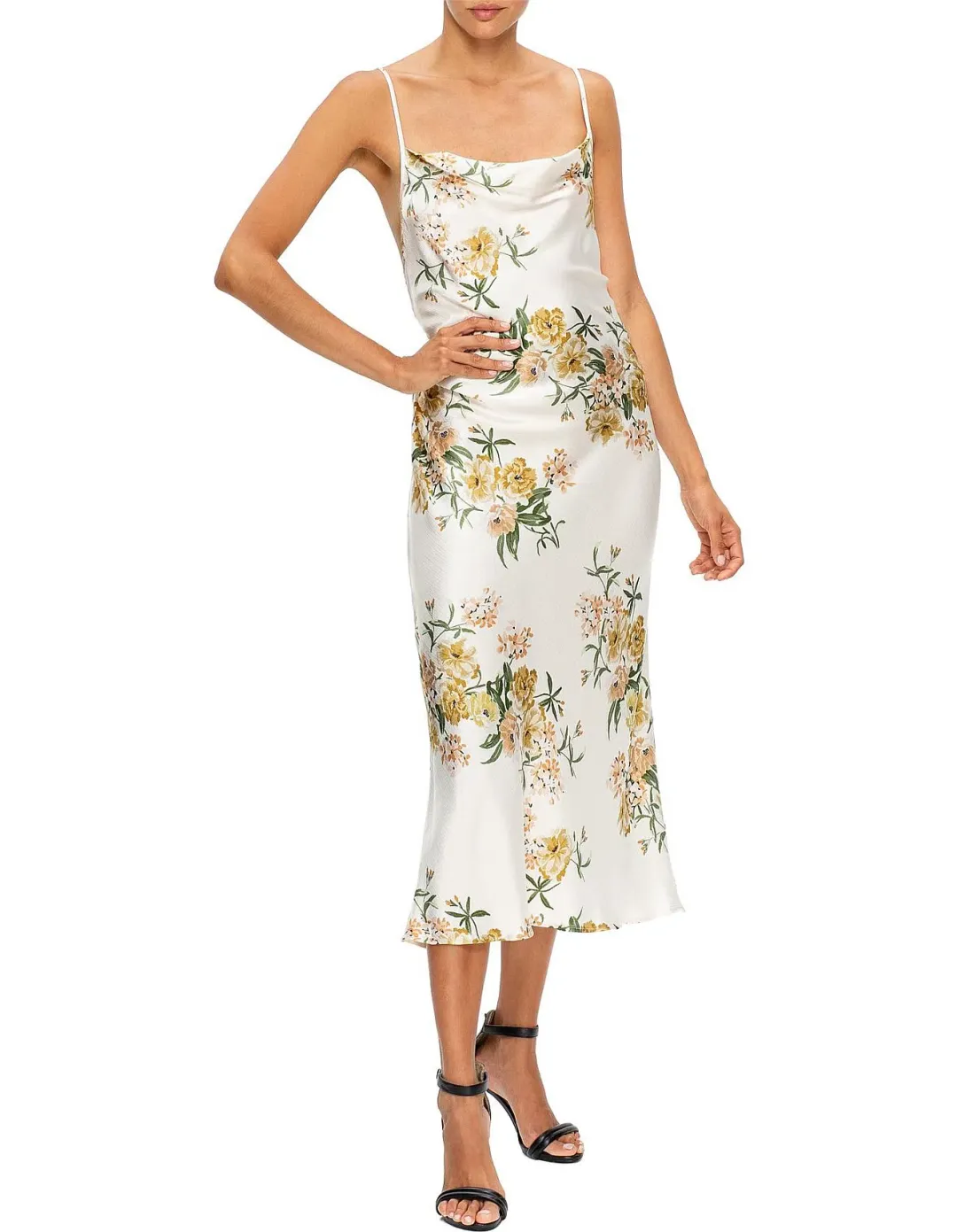 Bec & Bridge Louella Midi Dress Floral Size 8 / S for rent on The Volte - main image