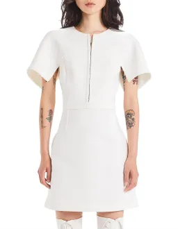 Dion Lee Hook and Eye Crepe Mini Dress White Size 6 for rent on The Volte - image 1
