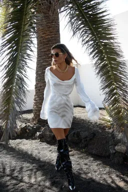 Rat & Boa Luella Dress In White Size 8 for rent on The Volte - image 3