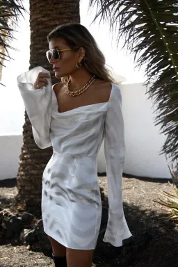 Rat & Boa Luella Dress In White Size 8 for rent on The Volte - image 1