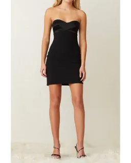 Bec & Bridge Shore Break Mini Dress Black Size AU 8 for rent on The Volte - image 1