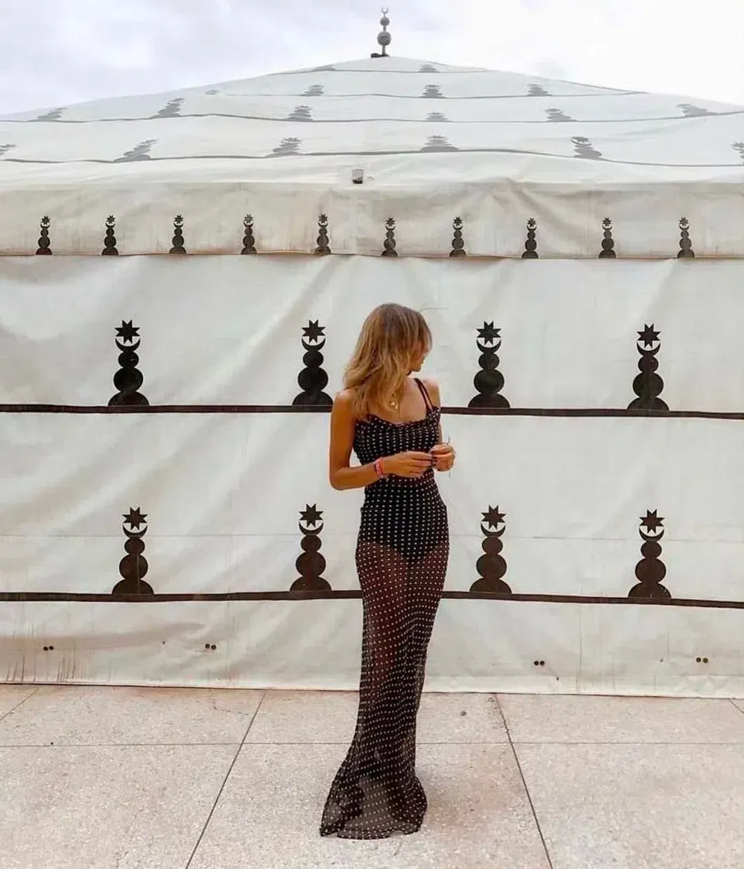 Rat And Boa Gisele Maxi Dress Black Size 6 for rent on The Volte - main image