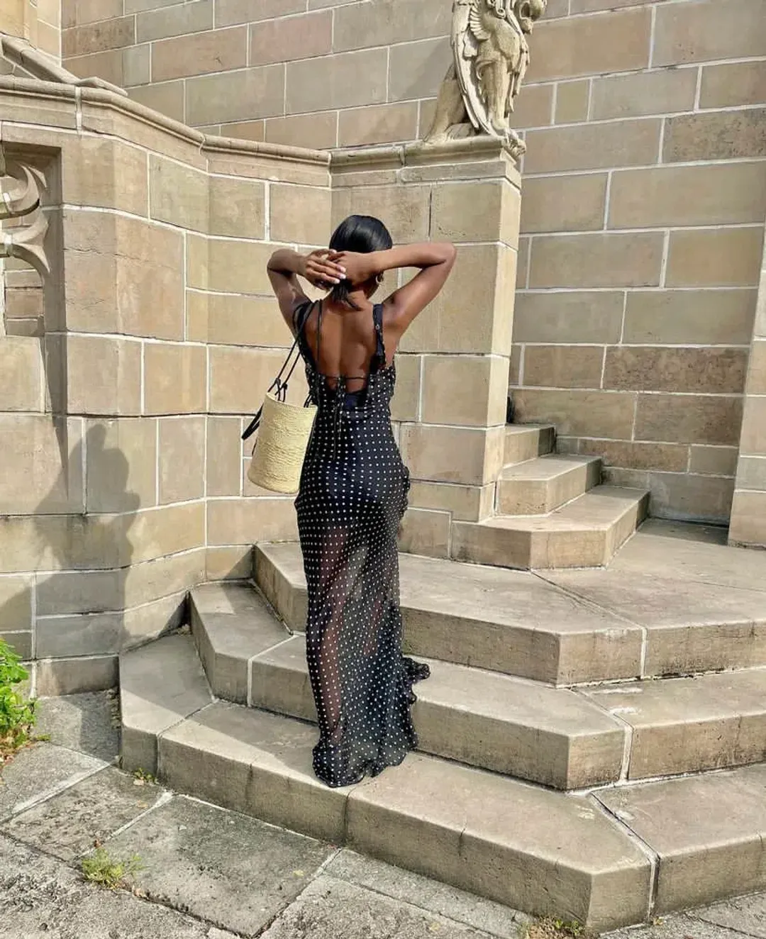 Rat And Boa Gisele Maxi Dress Black Size 6 for rent on The Volte - main image