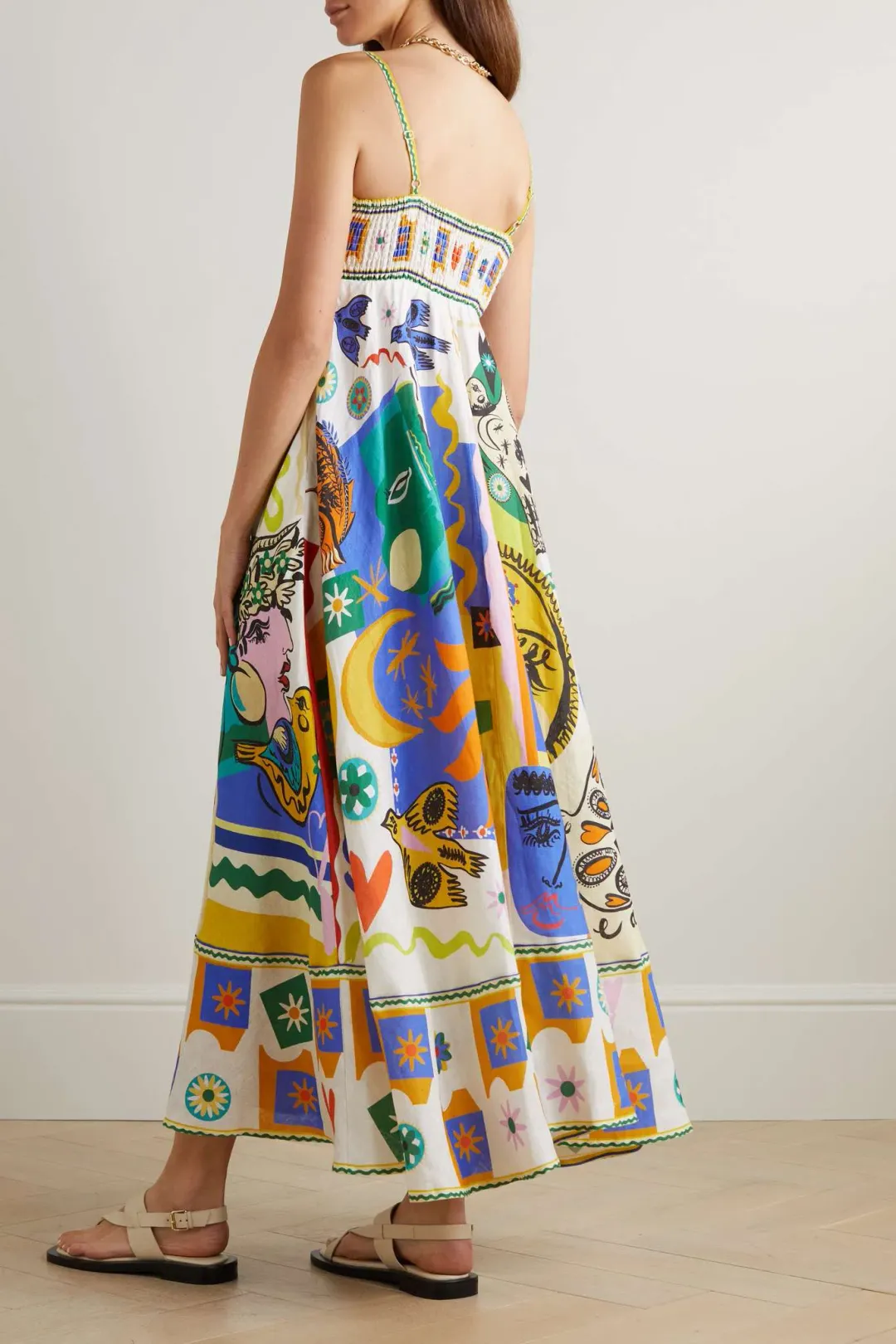 Alemais Soleil Linen Sun Dress Print Size 6 for rent on The Volte - main image