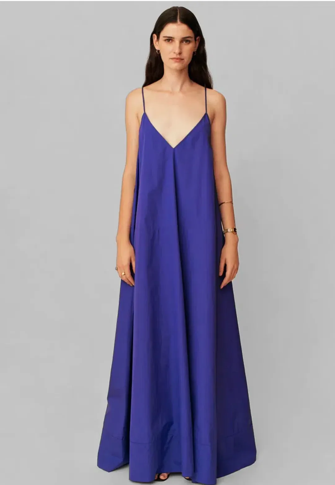 Esse Studios strap V Maxi Dress Cobalt Blue Size AU 6 for rent on The Volte - main image