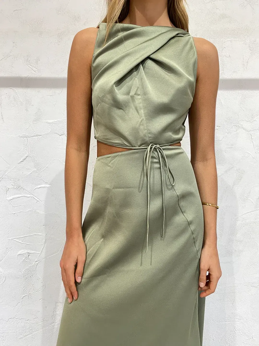 One Fell Swoop Bijoux Maxi In Serpent Green Size AU 8 for rent on The Volte - main image