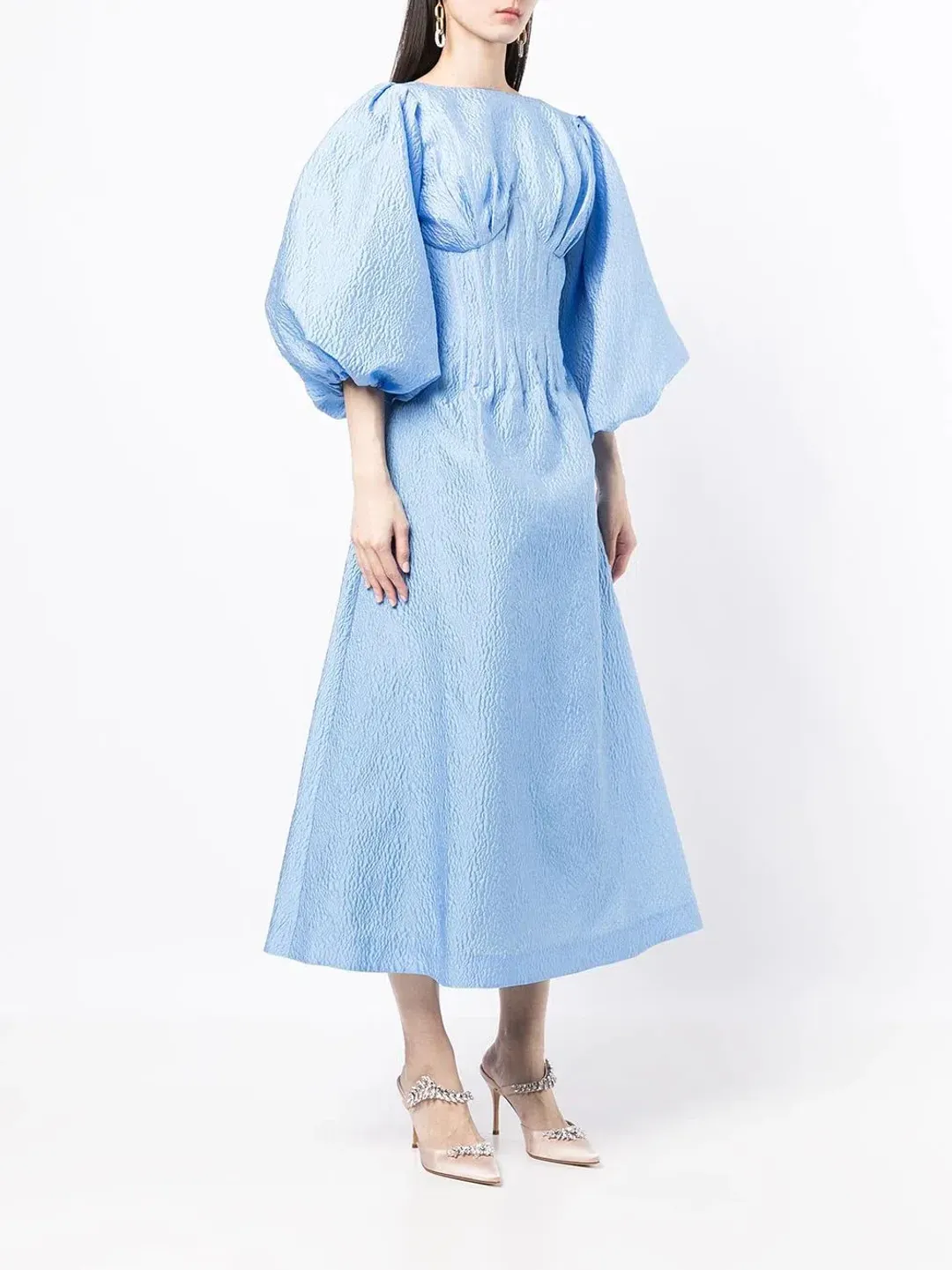 Rachel Gilbert Emiko Dress Blue Size 4/AU14 for rent on The Volte - main image