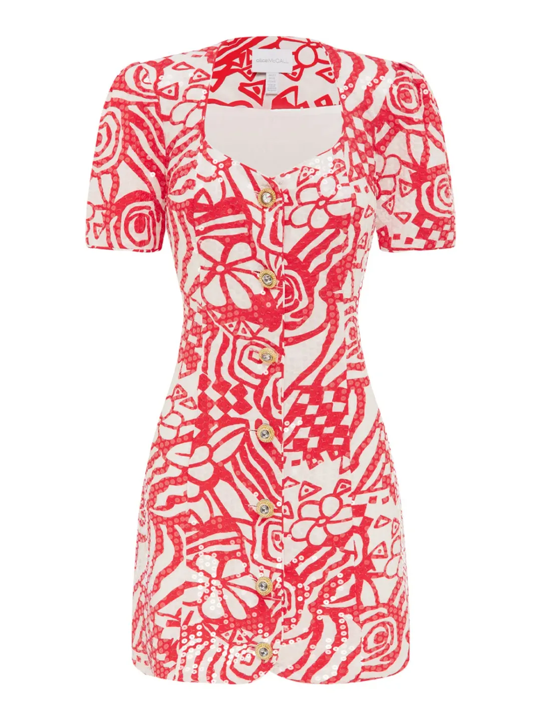 Alice McCall Salsa Daisy Daze Mini Dress Red Size 8 /AU 12 for rent on The Volte - main image