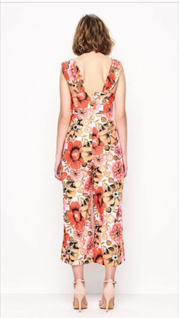 Alice McCall Stop and Stare Orange Floral Jumpsuit Size 4 for rent on The Volte - image 3