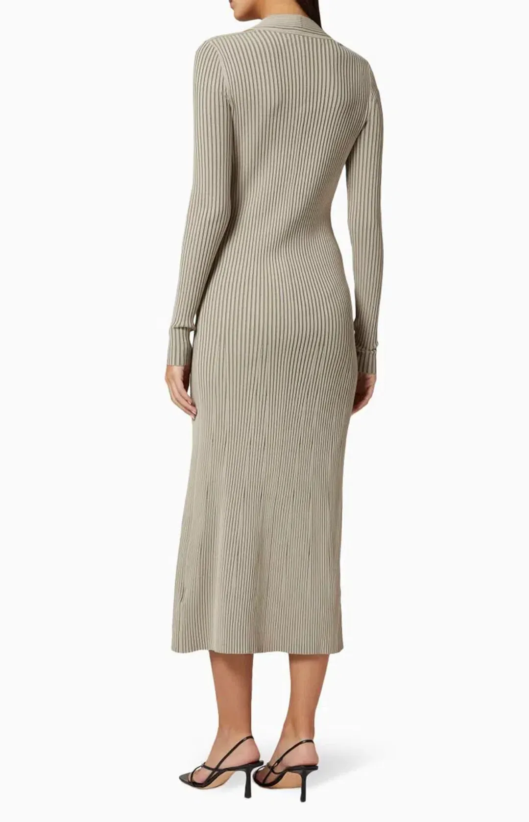Dion Lee Cable Knit Dress in Kahki Size S / Au 8 for rent on The Volte - main image