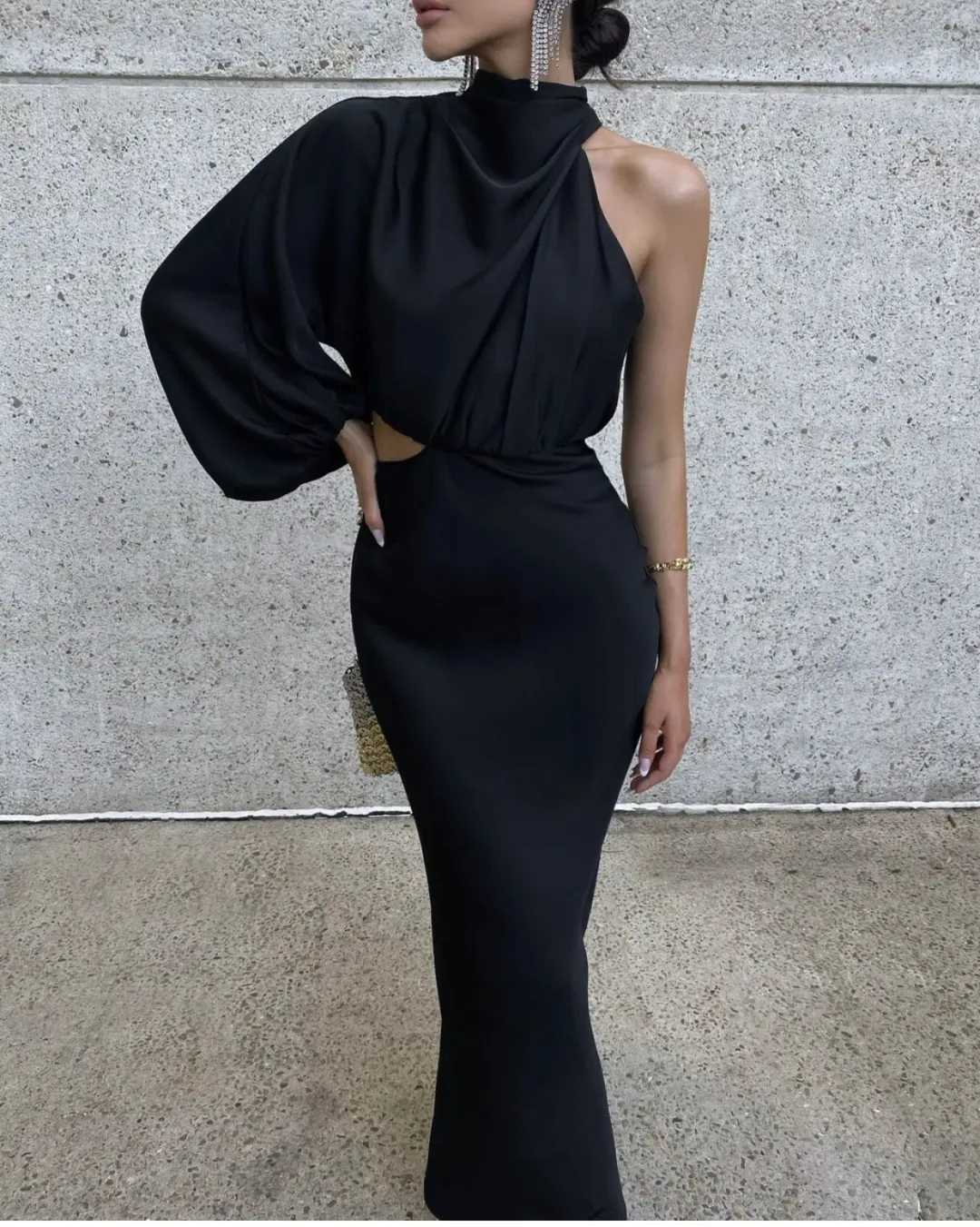 Sheike Olivia Maxi Dress Black Size 8 for rent on The Volte - main image