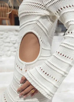 Maurie and Eve Nobody But You Knit Dress Cream Size 10 for rent on The Volte - image 3