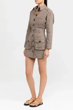 Significant Other Isabelle Dress Brown Size 8 for rent on The Volte - image 1