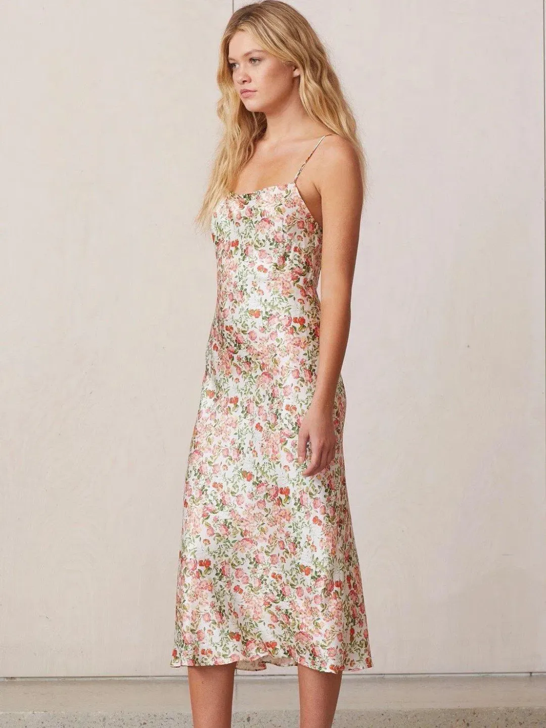 Bec & Bridge Camellia Delights Bias Midi Dress Floral Size 6 / XS for rent on The Volte - main image
