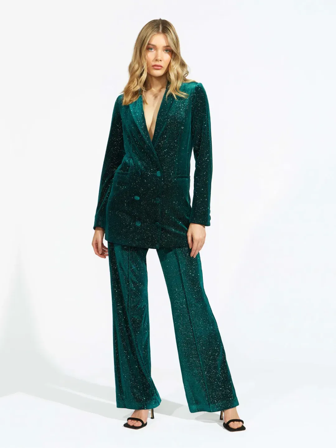 Alice McCall Midnight Magic Two-Piece Suit Forest Green Size 8/S for rent on The Volte - main image