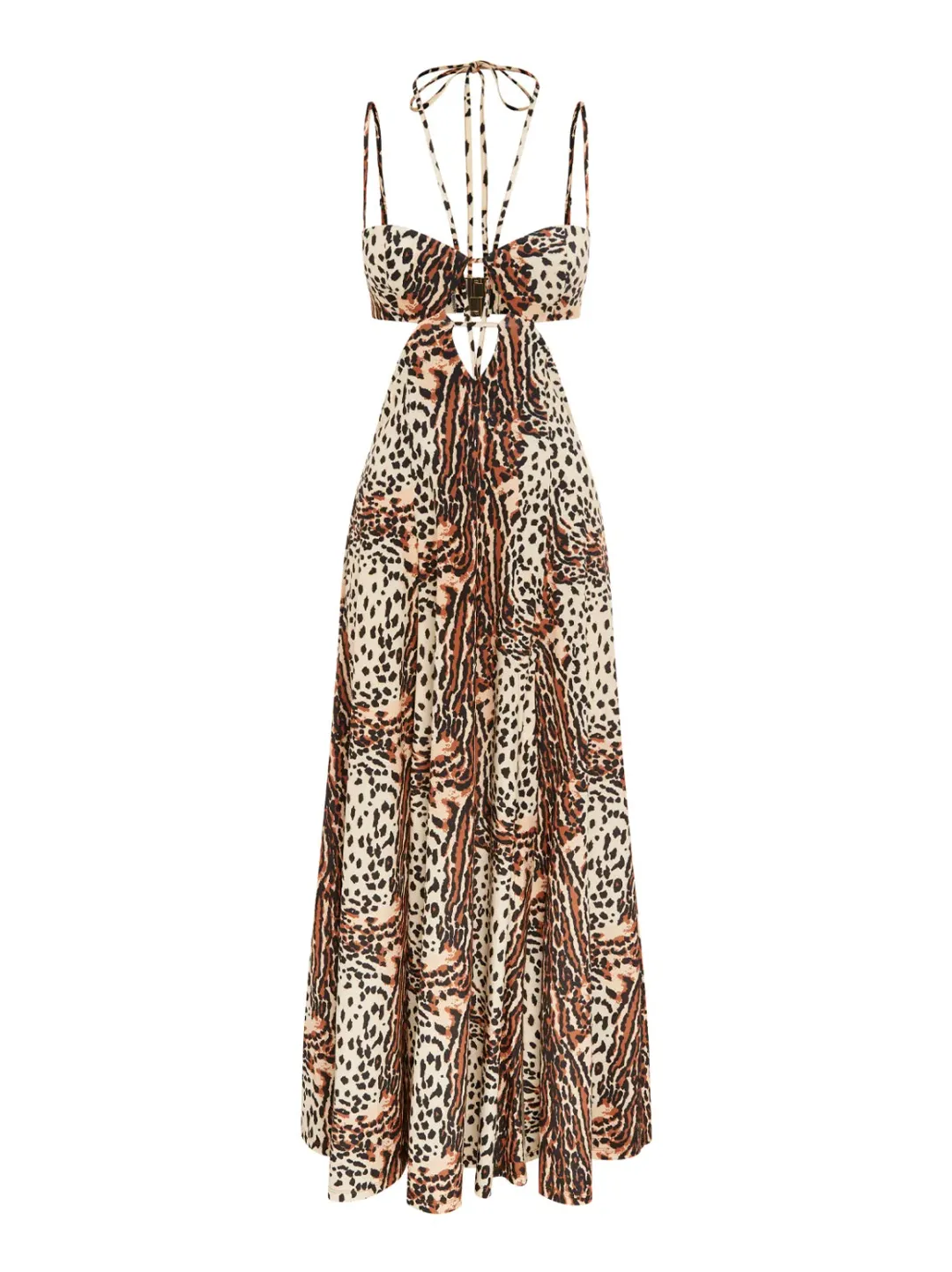 Alice McCall Havana Affair Midi Dress in Tigers Eye Size 10 / M for rent on The Volte - main image