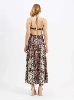 Alice McCall Havana Affair Midi Dress in Tigers Eye Size 10 / M for rent on The Volte - image 3