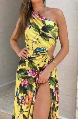 Sonya Moda Nour Royal Botanica Maxi Dress Yellow Floral Size 8 for rent on The Volte - image 3