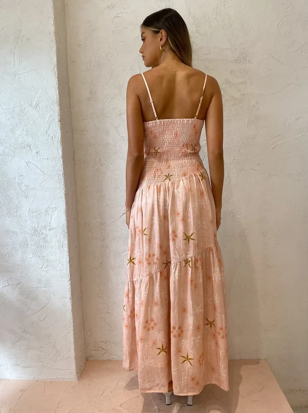 Issy Seaside Maxi Dress Cut Out Print Size 10 for rent on The Volte - main image