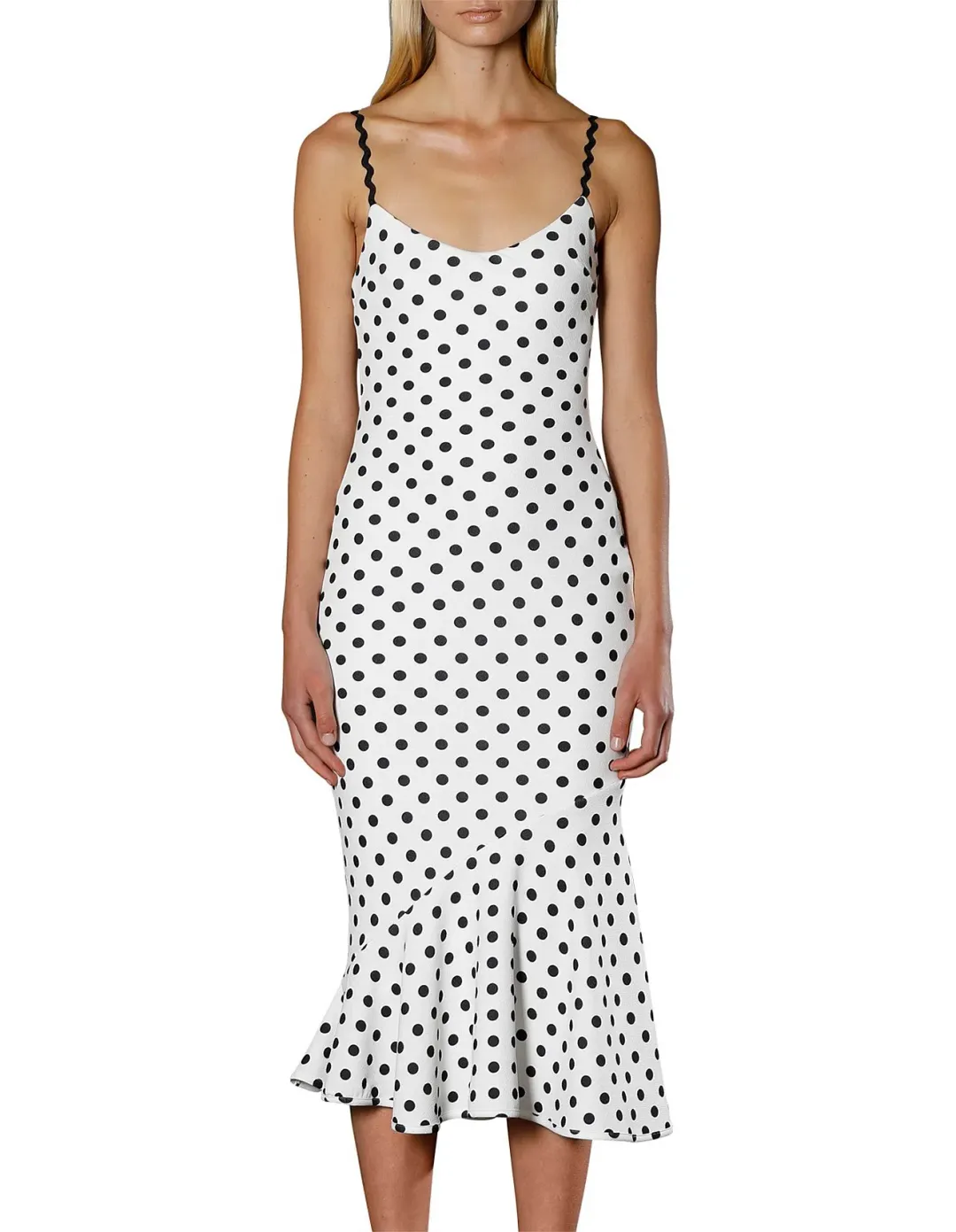 By Johnny Polka Bias Slip Dress Print Size 6 for rent on The Volte - main image