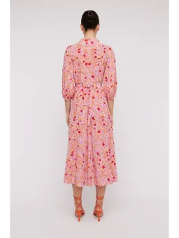 Scanlan Theodore Silk Daisy Floral Dress Peach Size AU 12 for rent on The Volte - image 3