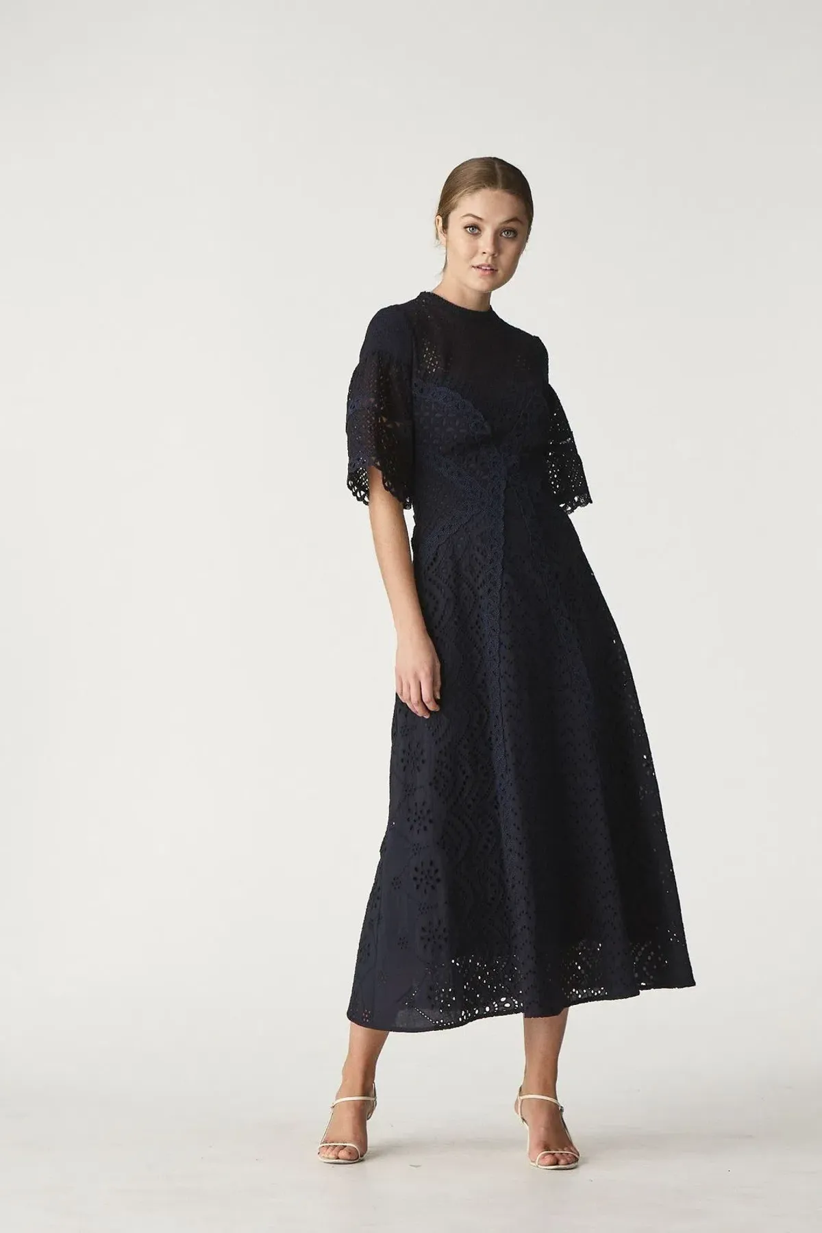 Rachel Gilbert Dillon Maxi Dress Midnight Navy Size 1 / AU 8 for rent on The Volte - main image