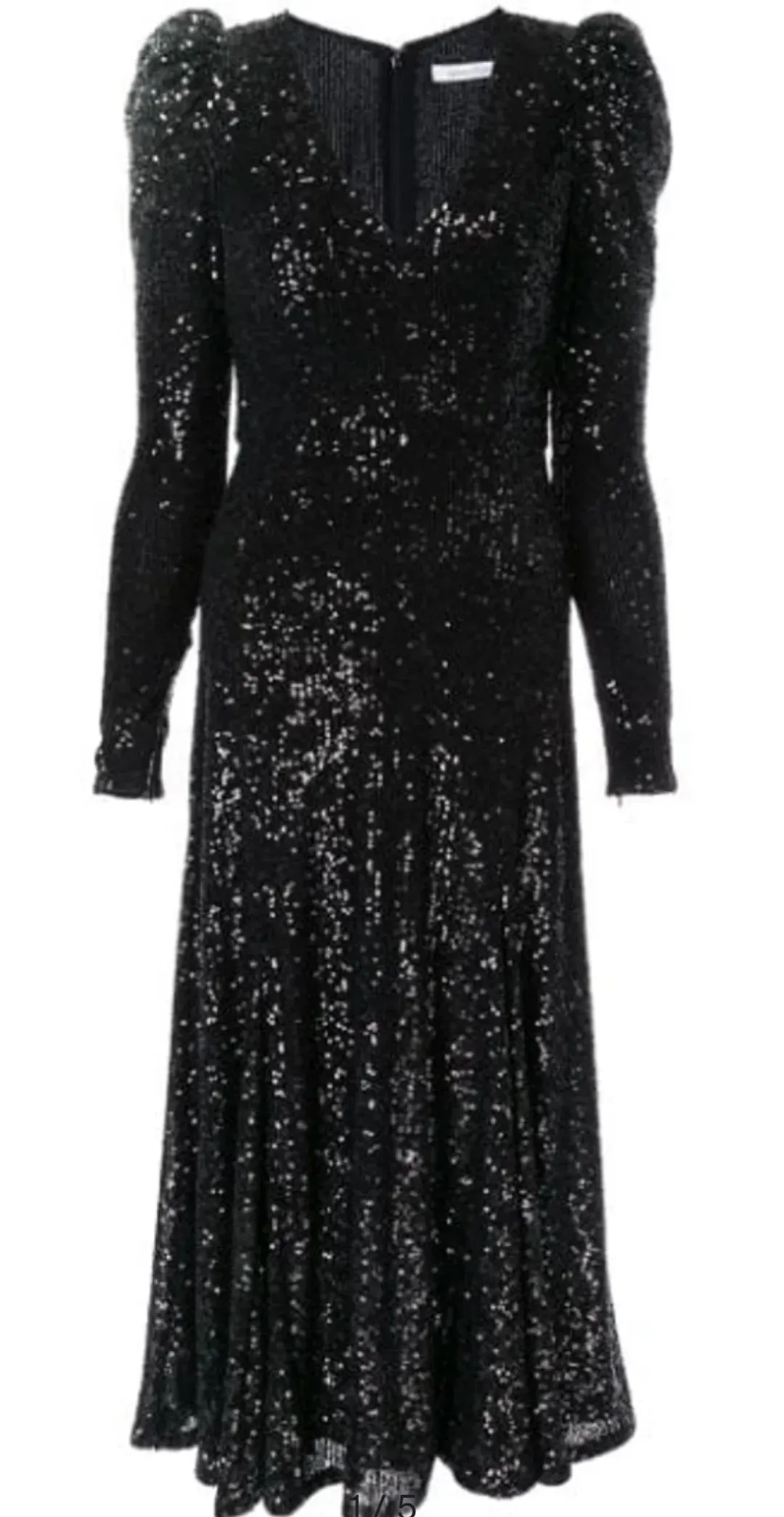 Rachel Gilbert Nancy Midi Black Dress Size 8 for rent on The Volte - main image