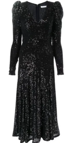 Rachel Gilbert Nancy Midi Black Dress Size 8 for rent on The Volte - image 4