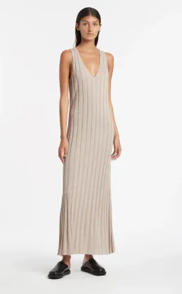 Sir the Label Isobel V Neck Dress Beige Size 1/AU 8 for rent on The Volte - image 1